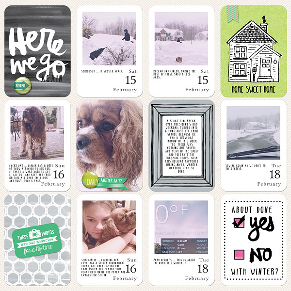 digital project life amy tangerine plus one